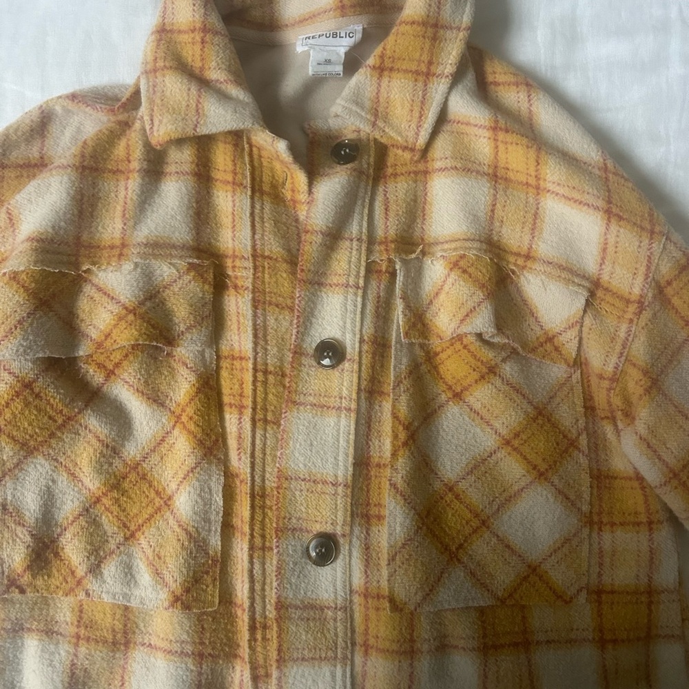 For The Republic Yellow and Orange Utility Jacket
